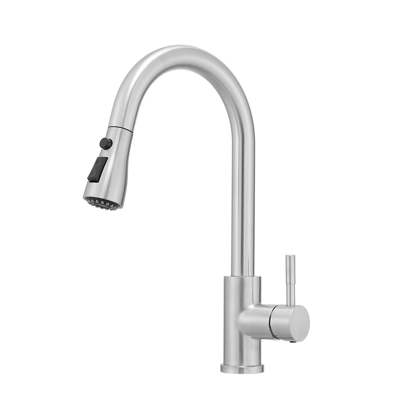 Kitchen Sink Faucet, Brushed Nickel Kitchen Faucets with Pull out Sprayer Stainless Steel Kitchen Faucet