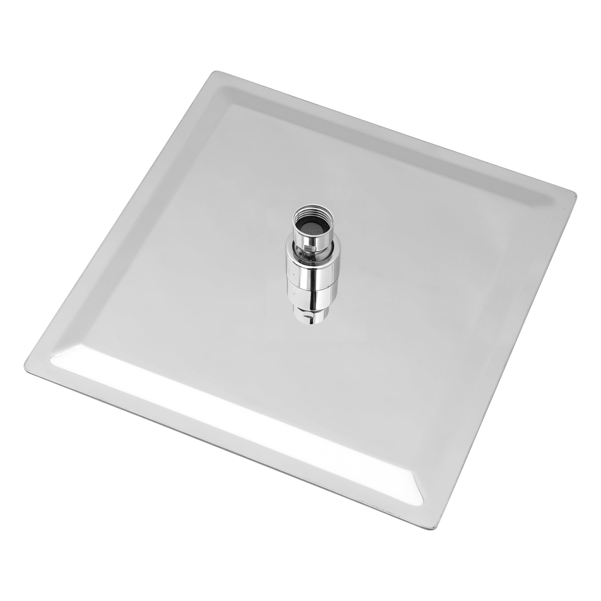 Elegant 8' Square Rainfall Shower Head, Wall/Ceiling Mounted, Chrome Finish, Stainless Steel