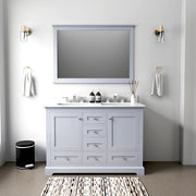 Dark Grey Double Bath Vanity 48 in. W x 22 in. D