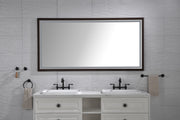 72 x 36 Inch LED Bathroom Mirror with Aluminum Frame, Wall Mounted Vanity Mirror, Anti-Fog, Memory, 3 Colors, Stepless Dimmable