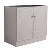 Modern Freestanding Bathroom Vanity with Soft-Close Cabinet Doors in Khaki Plywood, 36-Inch, Excluding Sink