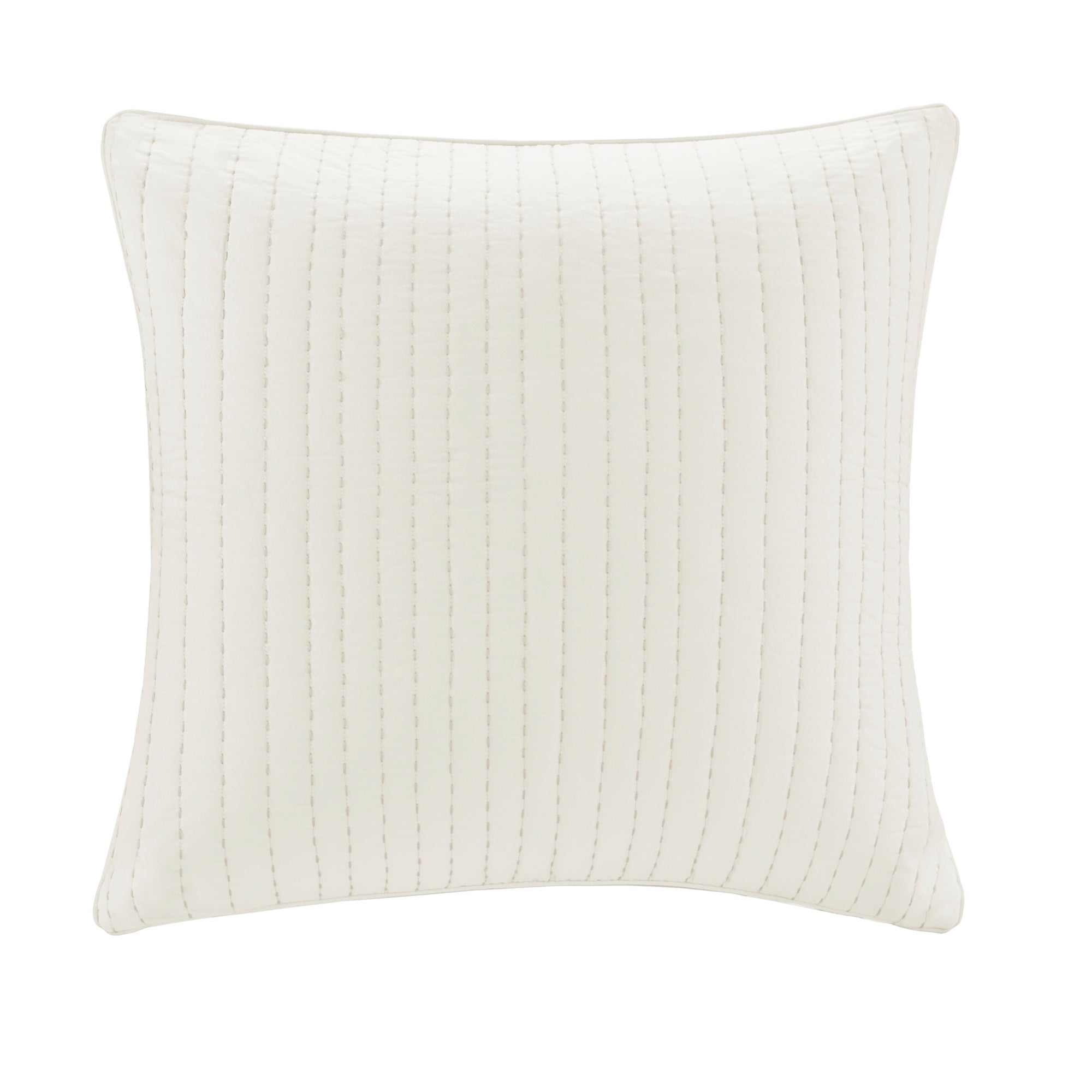 Cotton Quilted Euro Sham White Euro Sham