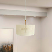 Glacier Pendant Lamp - Oak + Natural + Gold
