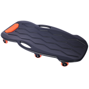 Plastic Creeper 42 Inch with carrying bag - Blow Molded Ergonomic HDPE Body with Padded Headrest & Dual Tool Trays - 330 Lbs Capacity ORANGE