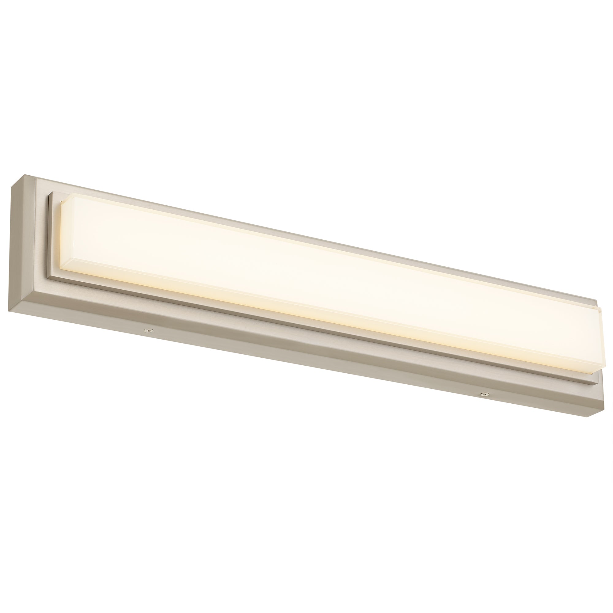 24-Inches Brushed Nickel Integrated LED Bathroom Vanity Light Bar