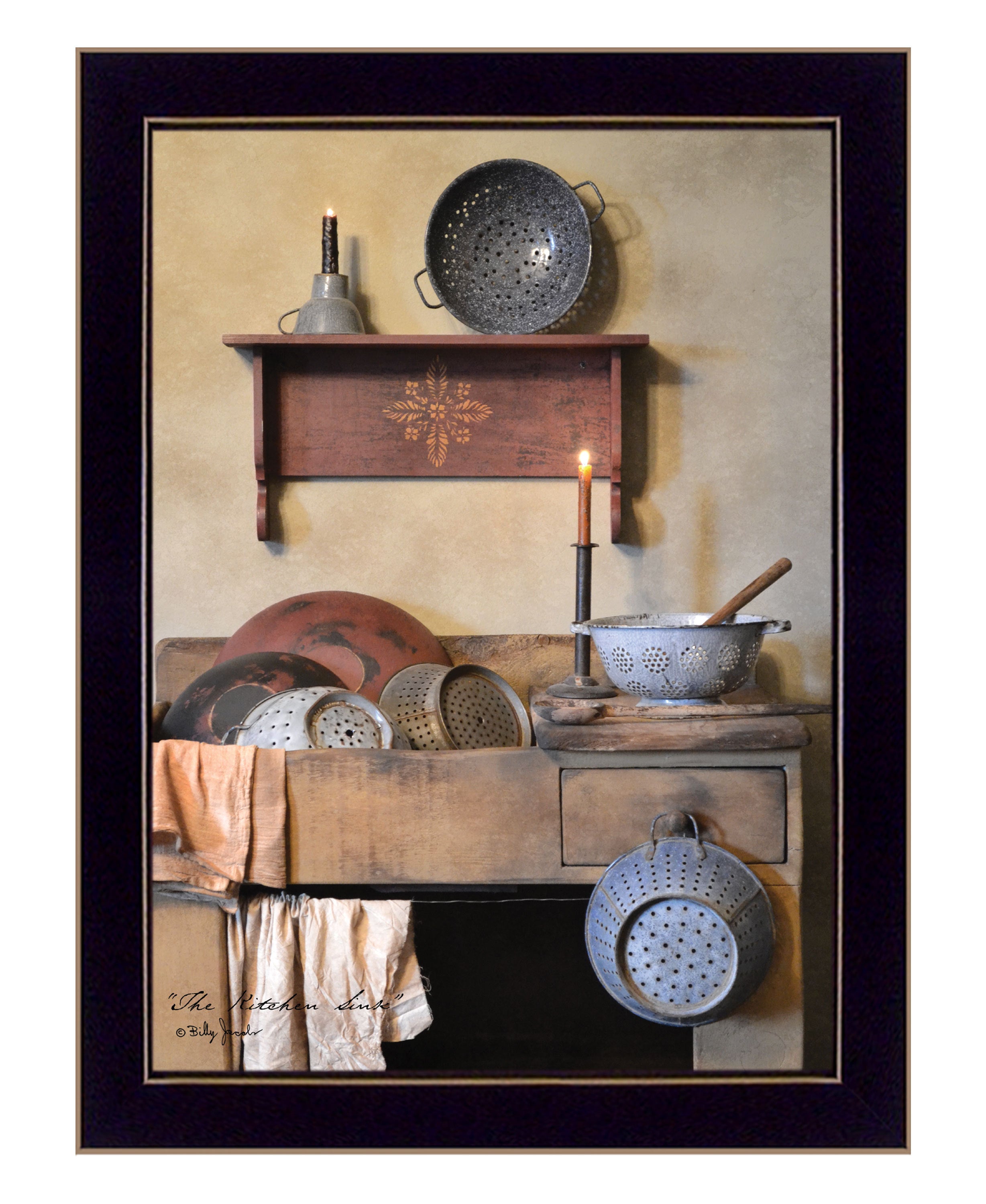 'The Kitchen Sink' by Billy Jacobs, Ready to Hang Framed Print, Black Frame
