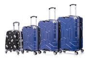 Luggage set PC material four piece travel luggage set, with rotating wheels and a sense of technology