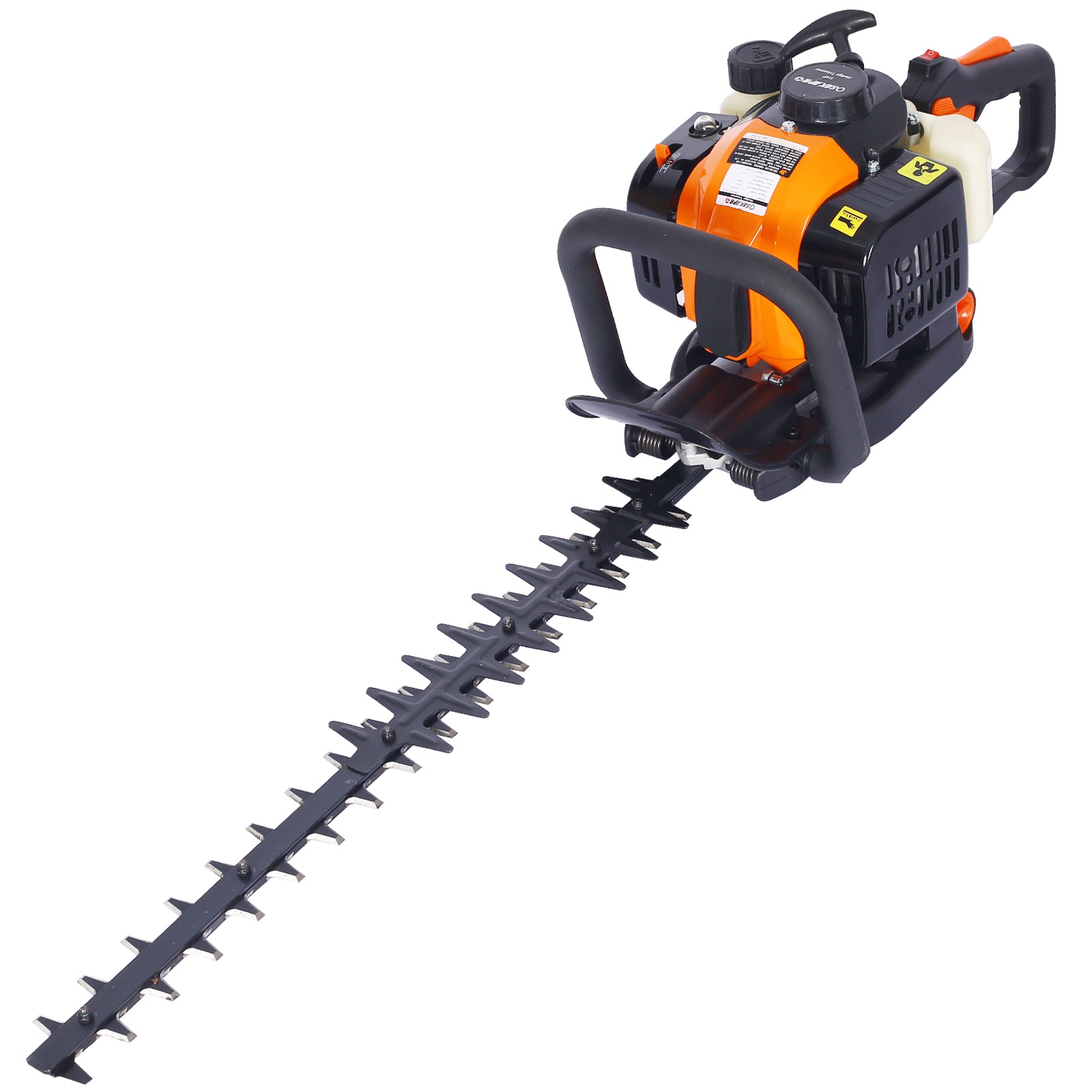 26cc Gas Powered Hedge Trimmer with Double Sided Blade and Recoil Start, 24-Inch, Orange