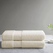 2 PCS 35x70' - 2PK 100% Cotton Bath Sheet Set Natural