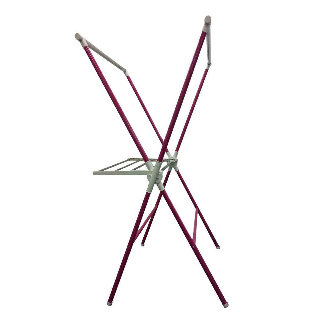 51' Tall adjustable Folding Laundry Drying Rack, Pink