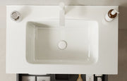 BRON 30' Bathroom Sink without Cabinet, with White Ceramic Basin (75B)