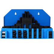 58Pc T-Slot Clamping Kit Mill Machinist Set With T-slot cleaner and Tightening Wrench (5/8 Table Slot 1/2-13 Stud Size)