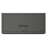 Heavy Duty Metal Wall Mounted Tool Storage Cabinet Steel Metal Garage Storage Cabinet Black 29.53x11.81x13.58 inches