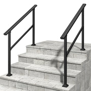 Hand Rails for Outdoor Steps, 3-4 Step Handrail 2 Pack