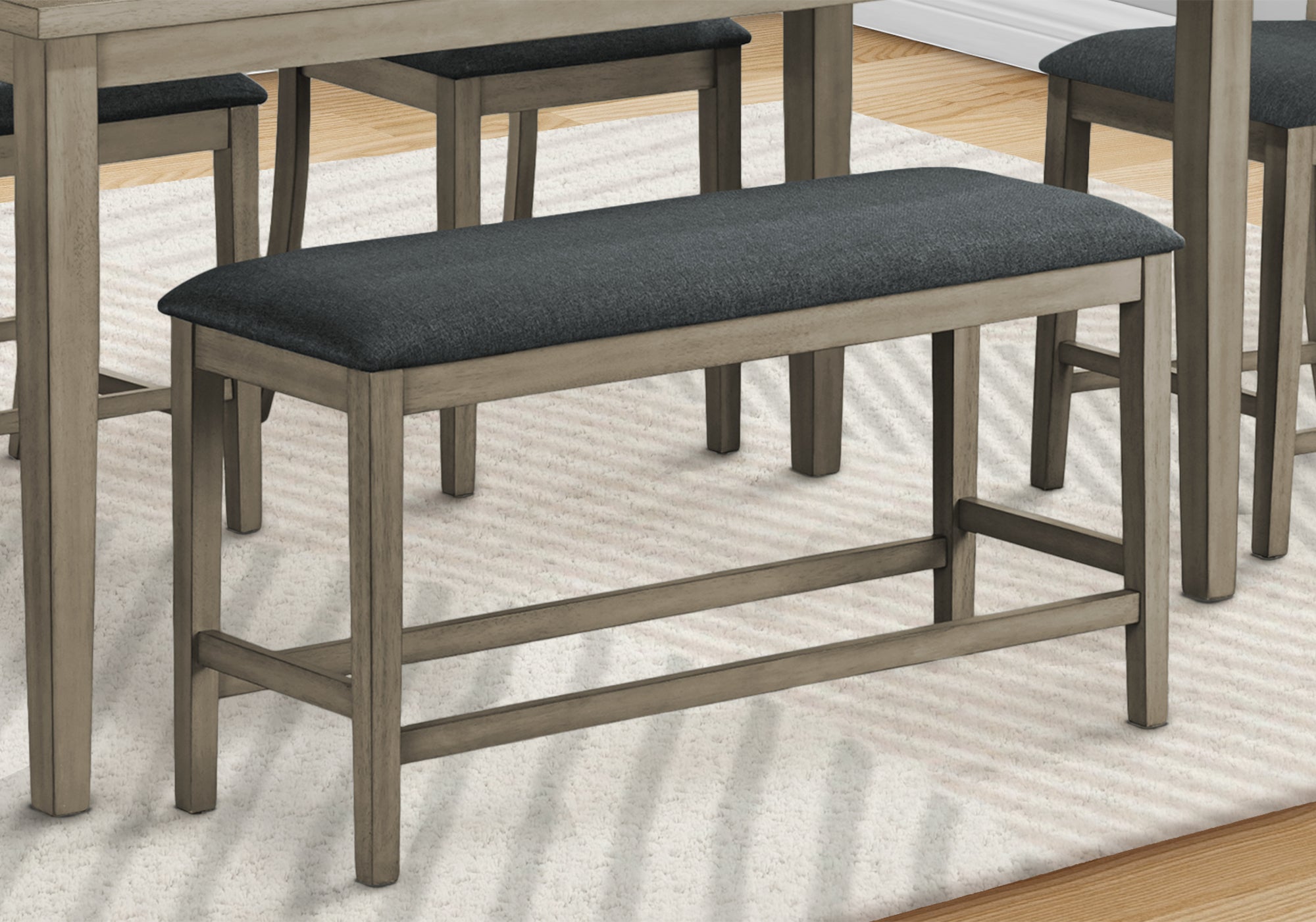 Bench, 42' Rectangular, Dining Room, Kitchen, Upholstered, Wood, Transitional
