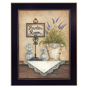 'Powder Room' by Mary Ann June, Ready to Hang Framed Print, Black Frame