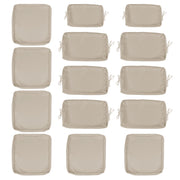 Cushion Covers for 7-Piece Wicker Sectional Sofa, 14-Pack Seat and Back Slipcovers with Zipper, Khaki (Covers Only)
