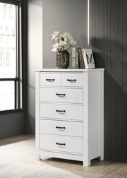 Cassini 31' White 5-Drawer Chest