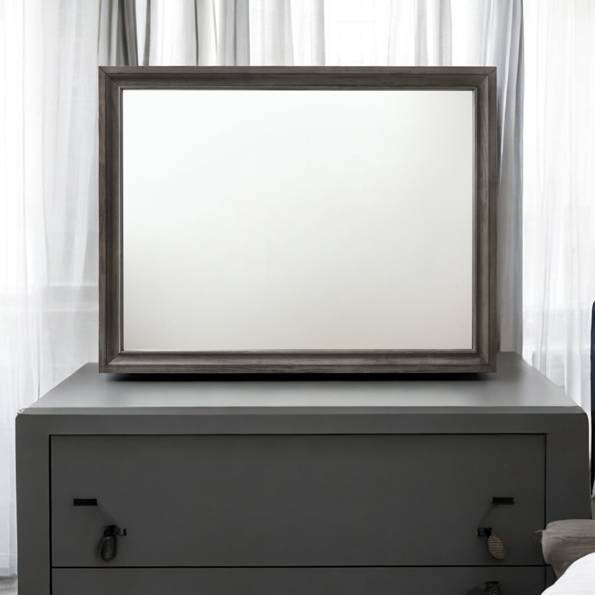 Naima Gray Finish Mirror