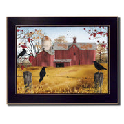 'Autumn Gold' By Billy Jacobs, Printed Wall Art, Ready To Hang Framed Poster, Black Frame
