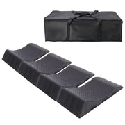 4PACK Tire Saver Ramps,Car Tire Wheel Ramps,Anti-Slip Hard Plastic Design,With Carry Bag,Black