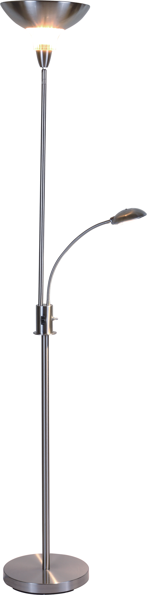 Torch lamp with LED reading light