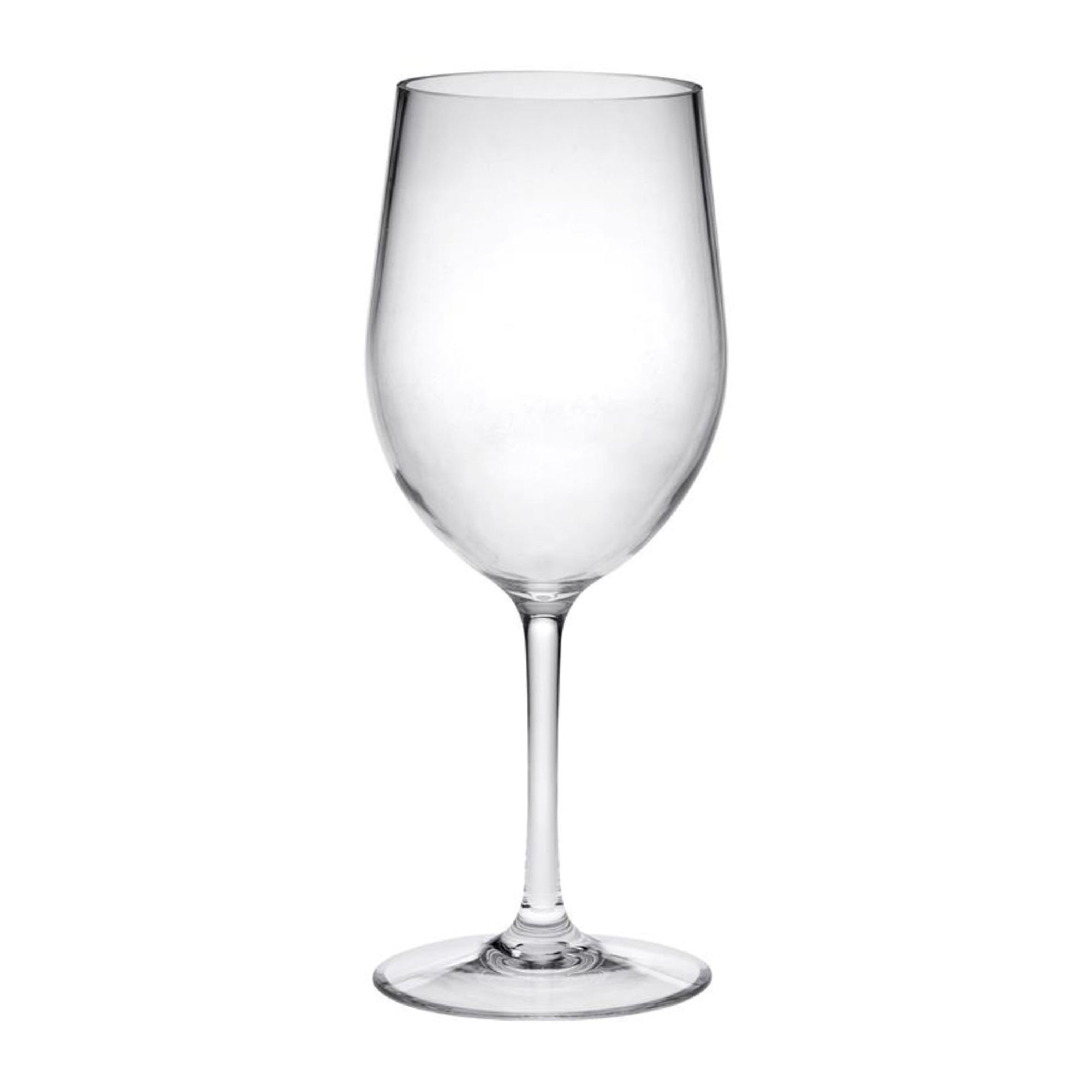LeadingWare Tritan Plastic Wine Glasses Set of 4, Unbreakable, BPA Free, Clear, 12oz