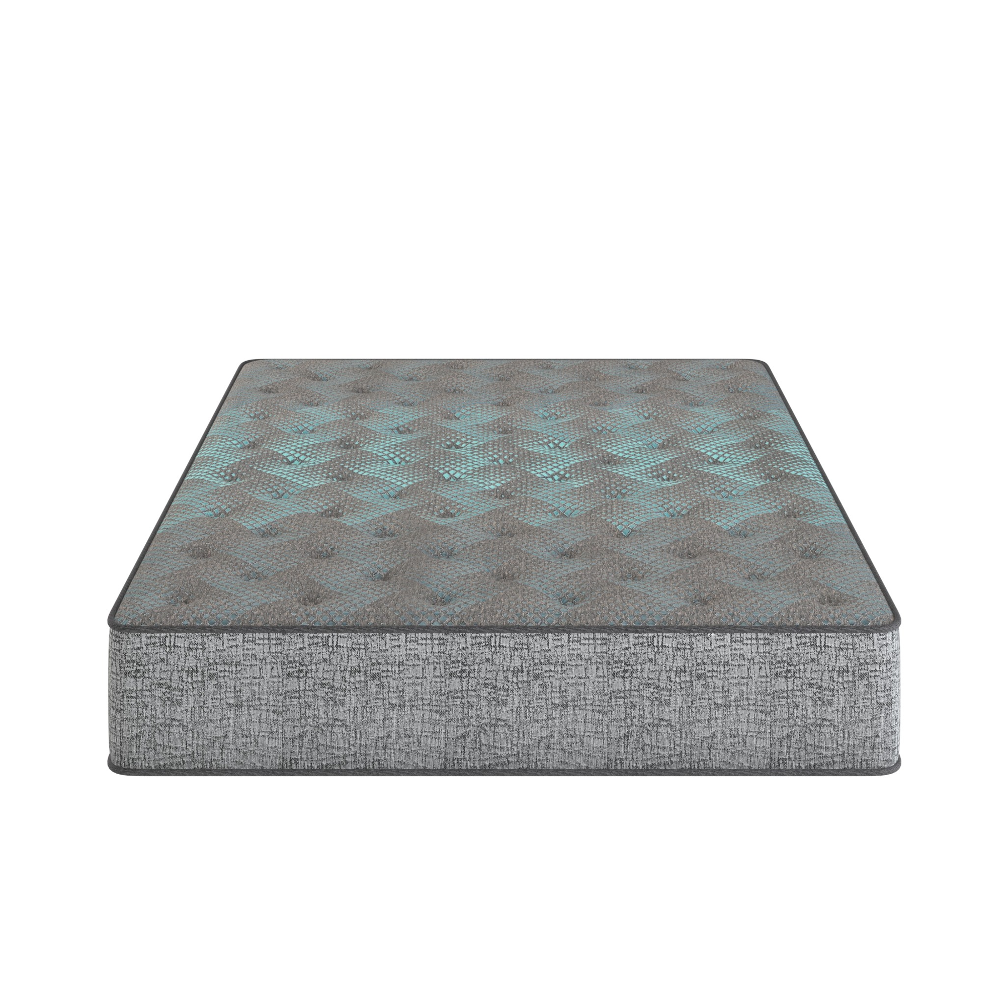 Restonic Comfort Care 2 Sided 9 inch Foam Core Mattress, Medium Comfort, Grey+Blue, Queen Size