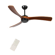 72 Inch wood Ceiling Fan no light with Remote Control, Low Profile Ceiling Fan without Light,Noiseless Reversible DC Motor with Timer