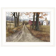'The Road Home' By Billy Jacobs, Ready to Hang Framed Print, White Frame