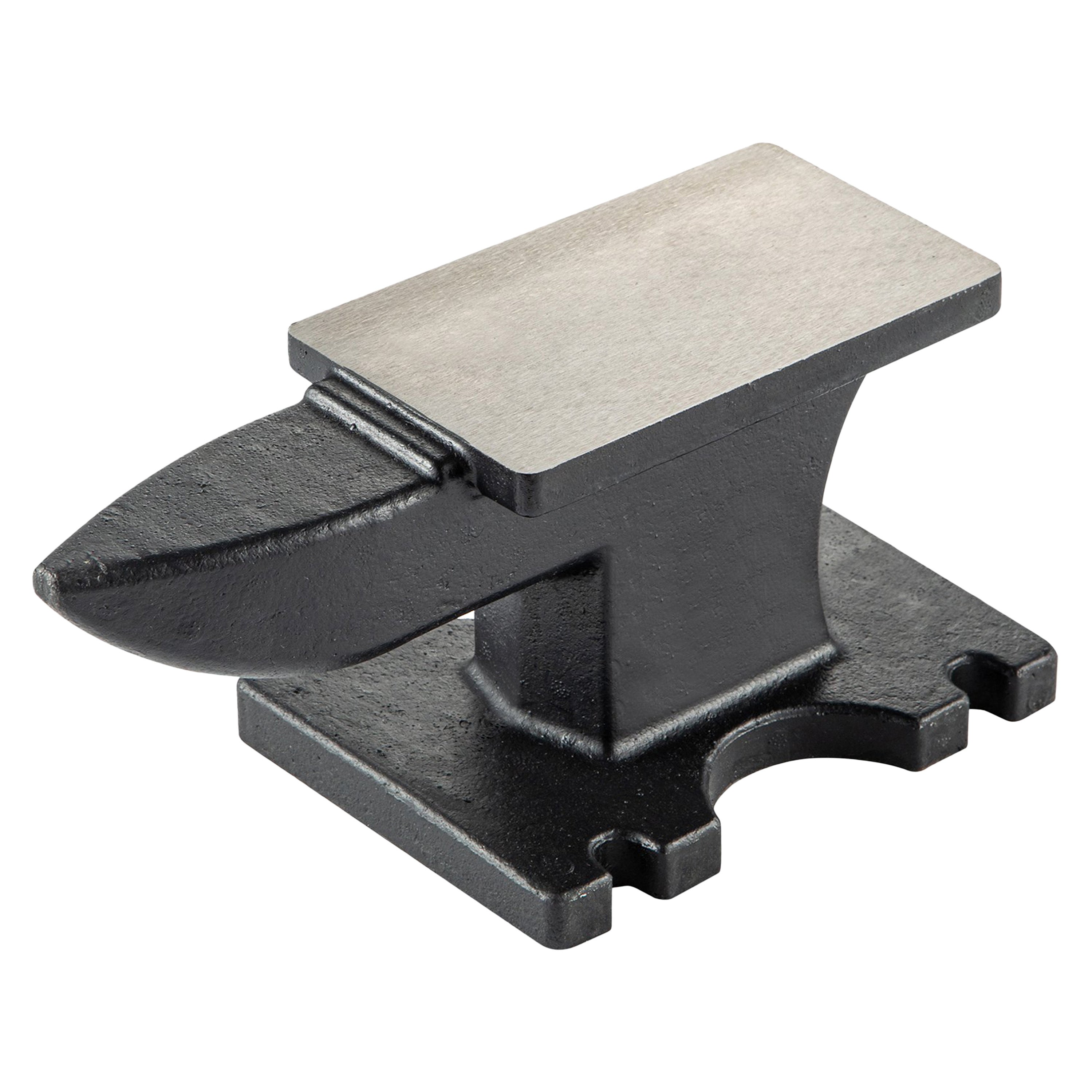 Cast Iron Anvil,22lbs Single Horn Anvil 6.7 x 3.5 inch Counterop and Stable Base, High Hardness Rugged Round Horn Anvil Blacksmith for Bending Shaping Twisting Forging Riveting Flattening