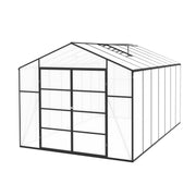 Newly Design Windproof Aluminum Greenhouse 10x14 FT Polycarbonate Greenhouse Aluminum Heavy Duty Walk-in Greenhouses for Outdoor Backyard in All Season