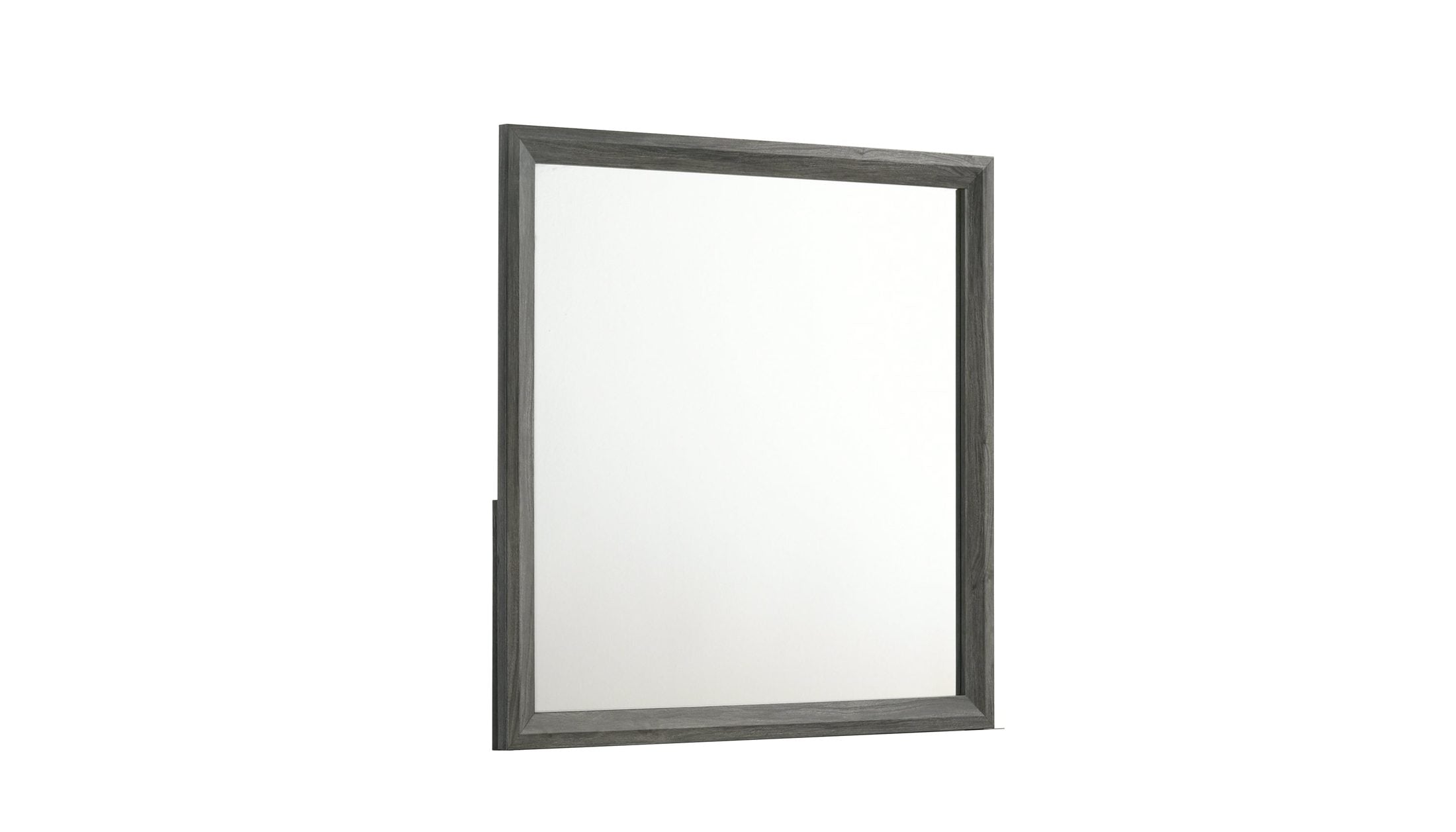 Denver Modern Style Mirror Made with Wood in Gray  same as B009P272308 ( CA inventory)