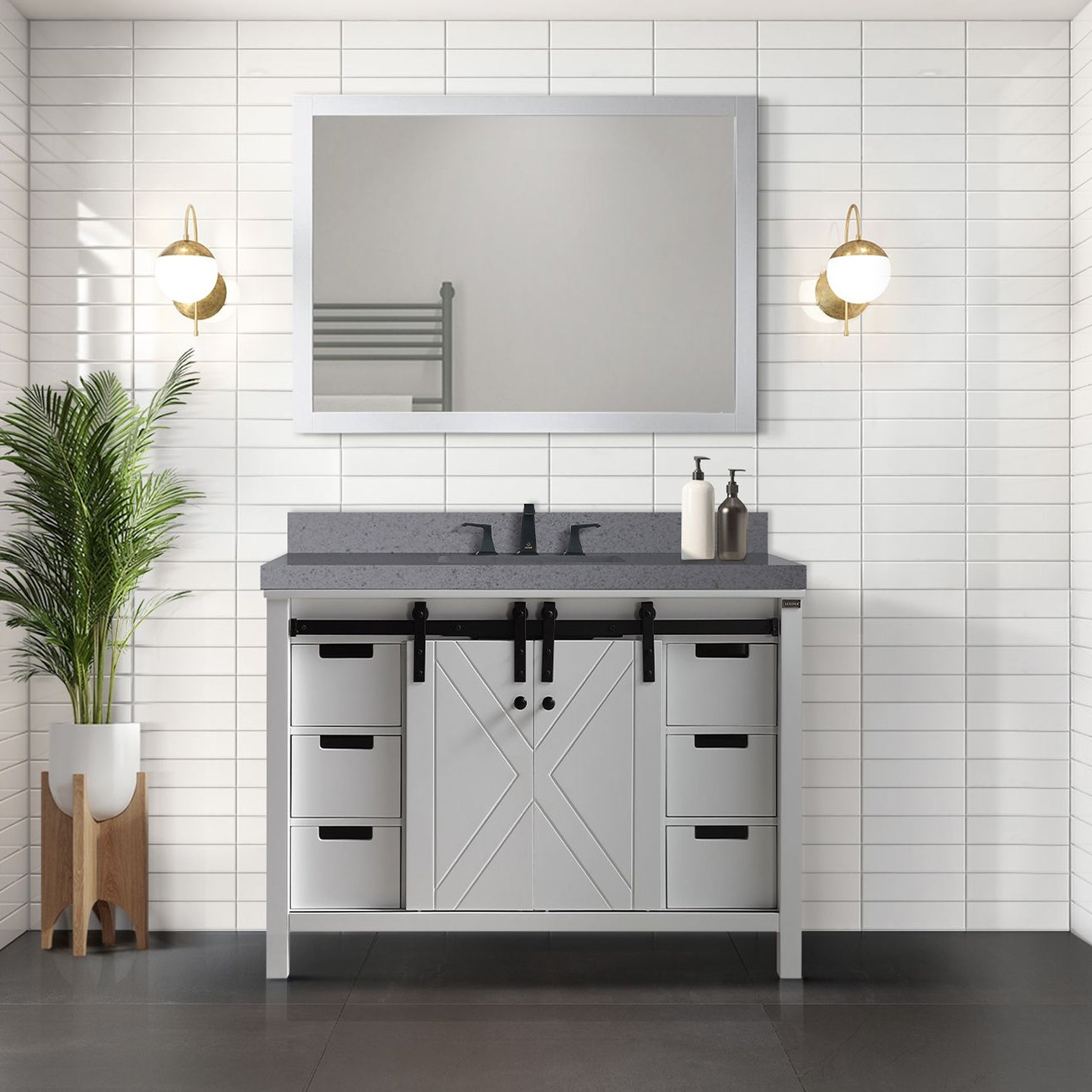 White Bath Vanity 48 in. W x 22 in. D