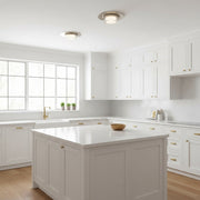 12 inch Square Chrome Integrated LED Flush Mount