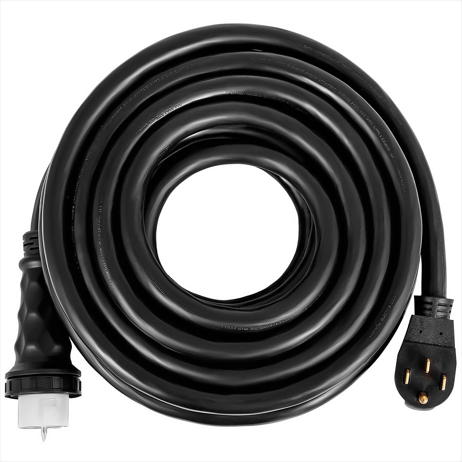 15Ft 50 Amp Generator Extension Cord STW 6/3 + 8/1 Generator Cord 125V 250V Generator Power Cord N14-50P & SS2-50R & CS6364 Twist Lock Connectors