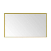 72in. W x 48in. H  Metal Framed Bathroom Mirror for Wall, Rectangle Mirror, Bathroom Vanity Mirror Farmhouse, Anti-Rust, Hangs Horizontally or Vertically