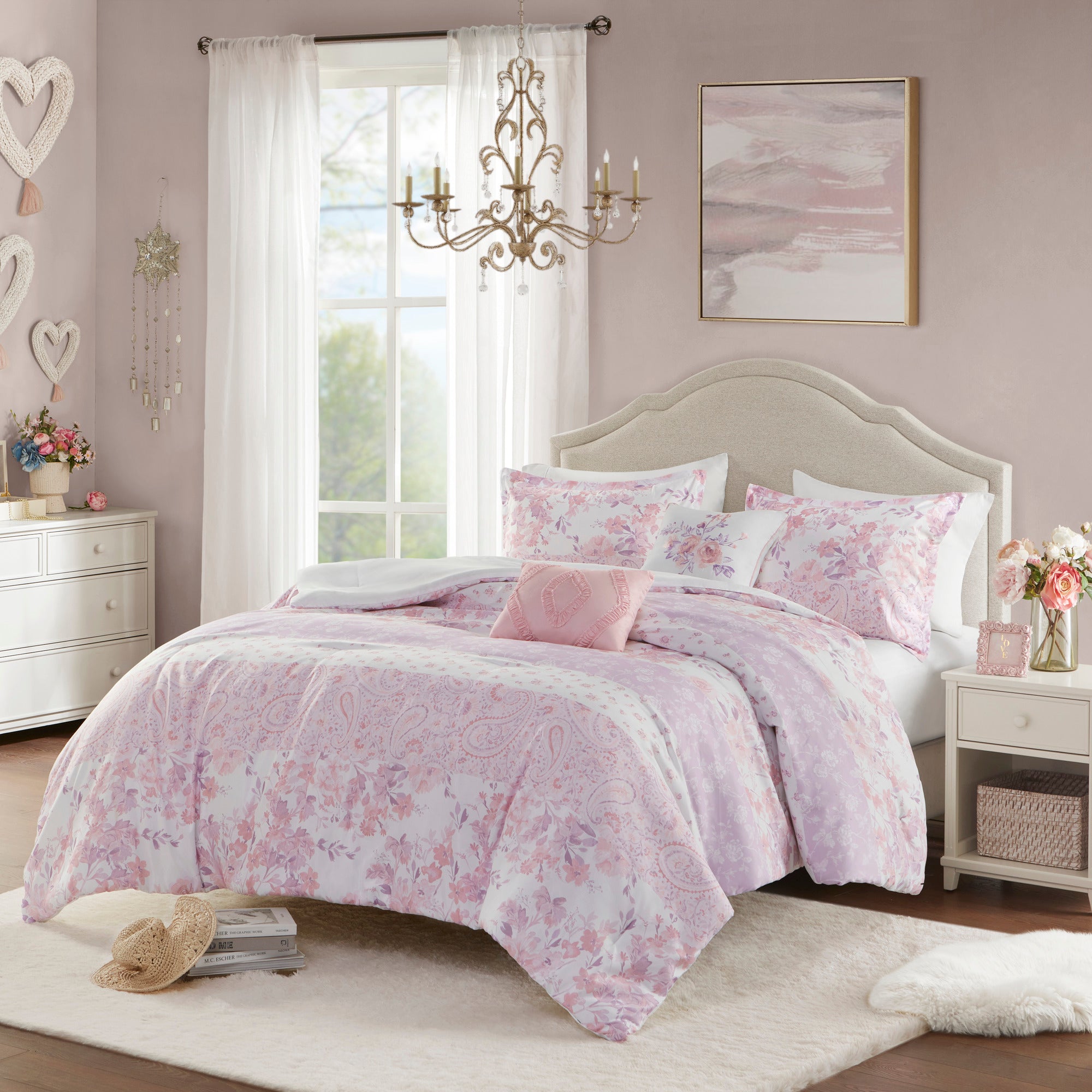 Floral Paisley Comforter Set Full/Queen