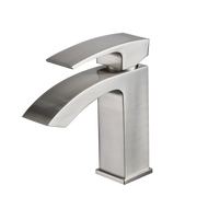Brushed Nickel Bathroom Faucet,Faucet for Bathroom Sink, Single Hole Bathroom Faucet Modern Single Handle Vanity Basin Faucet