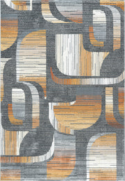 Brooklyn Brixton Multi Color Polyester Blend Machine Woven Area Rug