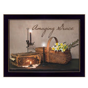 'Amazing Grace' By Susan Boyer, Printed Wall Art, Ready To Hang Framed Poster, Black Frame