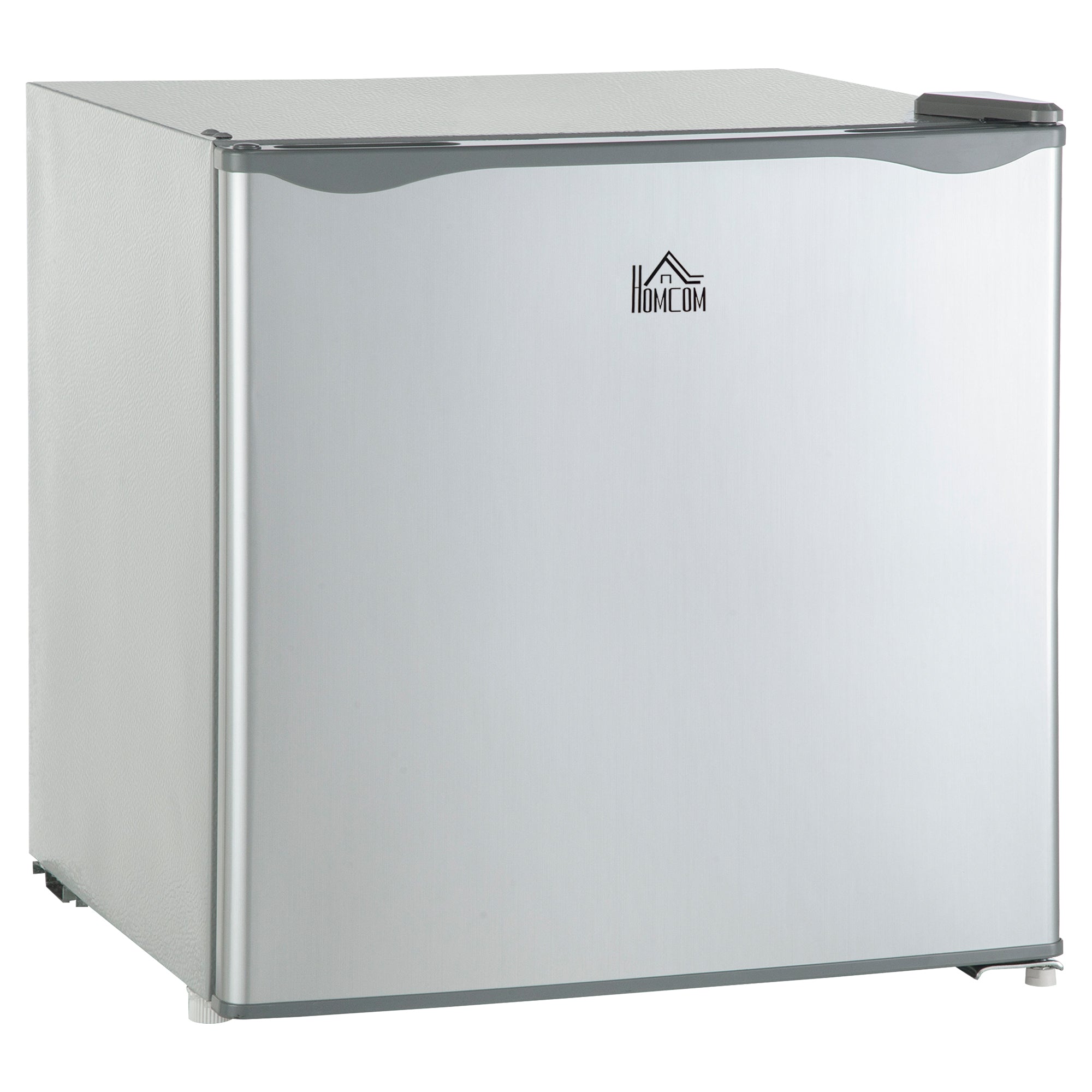 HOMCOM Mini Freezer Countertop, 1.1 Cu.Ft Compact Upright Freezer with Removable Shelves, Reversible Door for Home, Dorm, Apartment and Office, gray