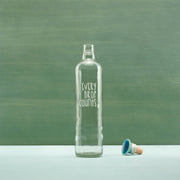 Drop Glass Water Bottle with Ceramic Stopper-750 ML