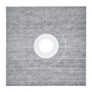 Shower Curb Kit, 36'x36' Shower Pan Kit with 6.3' Central Drain, Lightweight EPS Shower Installation Kits with 2 Waterproof Cloths, Shower Pan Slope Sticks Fit for Bathroom