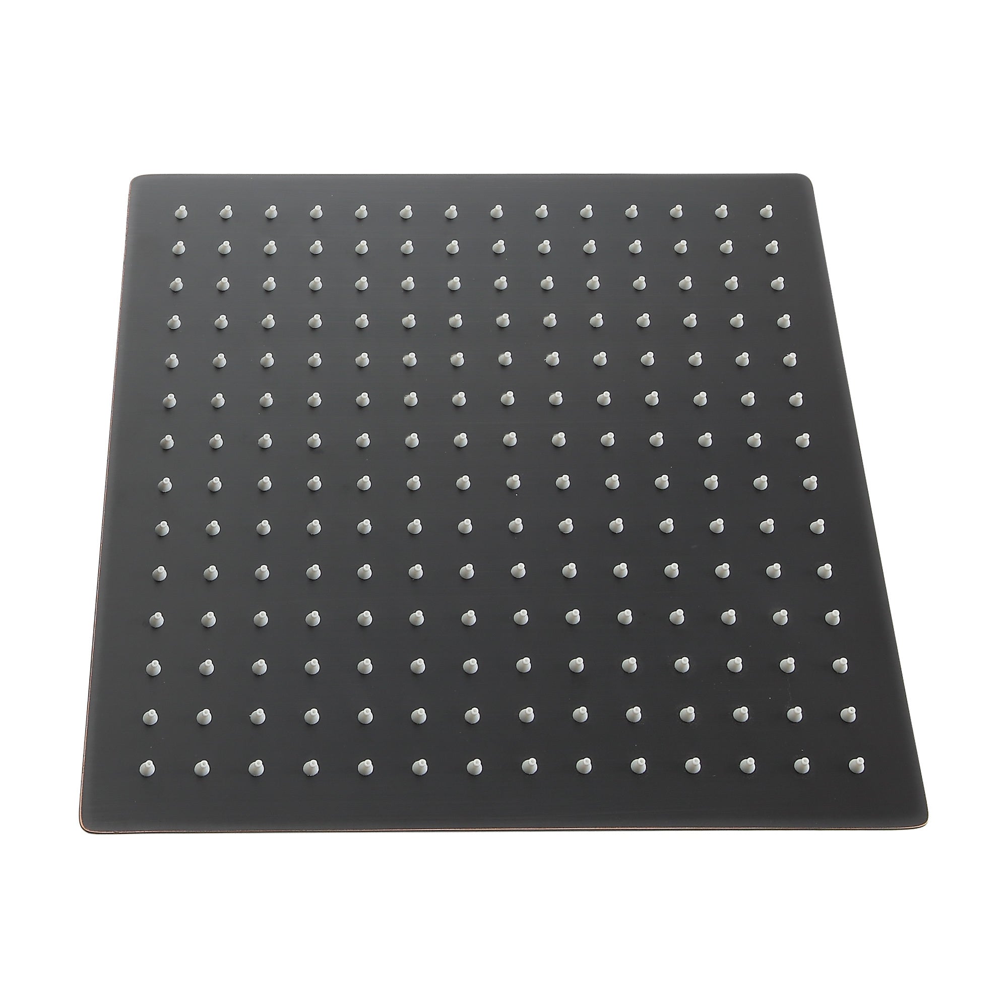 Oil-Rubbed Bronze 10 Inch Square Rainfall Shower Head Stainless Steel with Silicone Nozzle