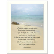 'Sea Fever' By Trendy Decor4U, Printed Wall Art, Ready To Hang Framed Poster, White Frame
