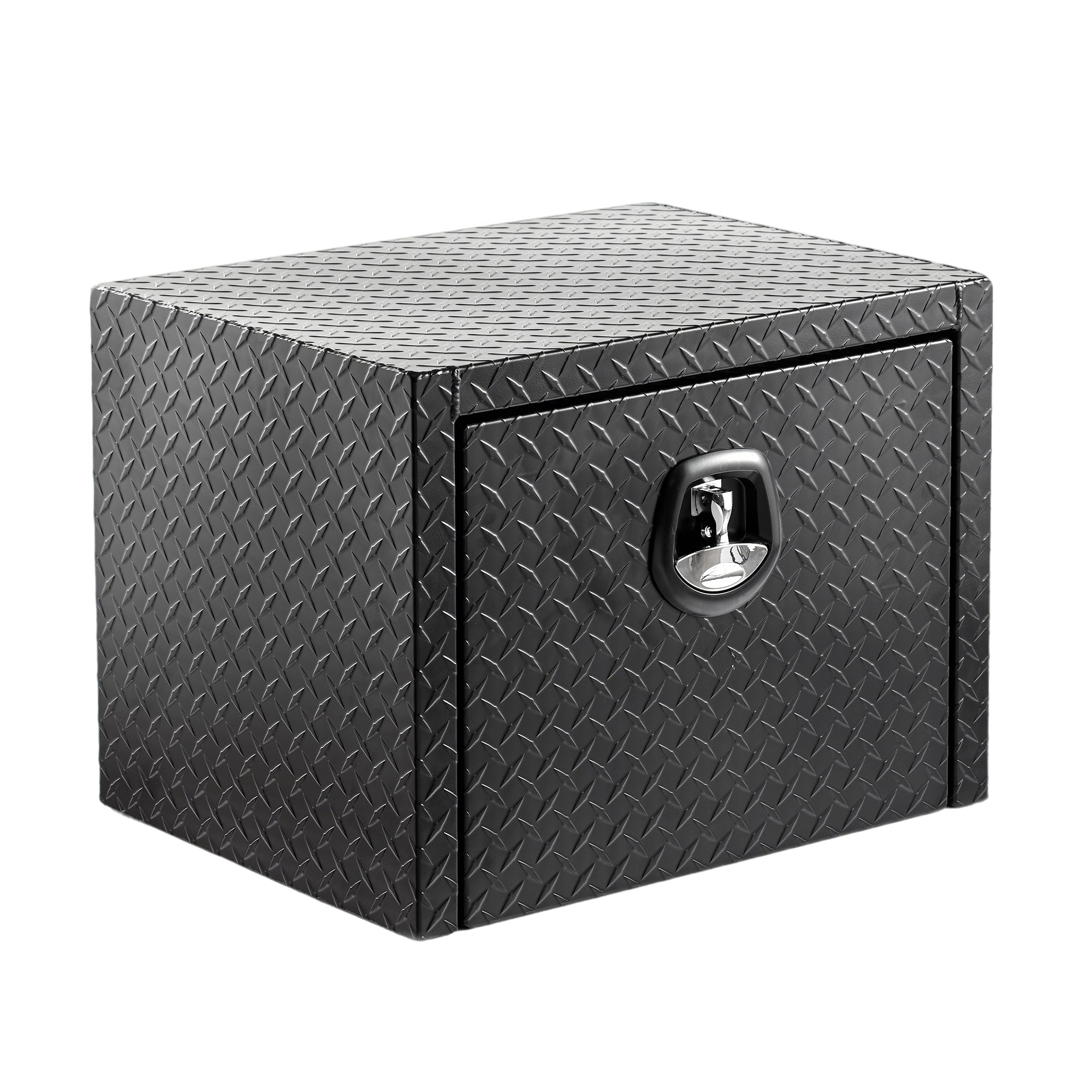 Pro Series 24 Inch Aluminum Underbody Truck Tool Box Waterproof Heavy Duty Storage Chest Black