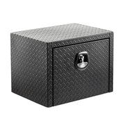 Pro Series 24 Inch Aluminum Underbody Truck Tool Box Waterproof Heavy Duty Storage Chest Black