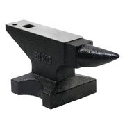 44Lbs Cast Steel Anvil, High Hardness Rugged Round Horn Anvil Blacksmith, Large Countertop and Stable Base, with Round and Square Hole, Metalsmith Tool for Bending and Shaping