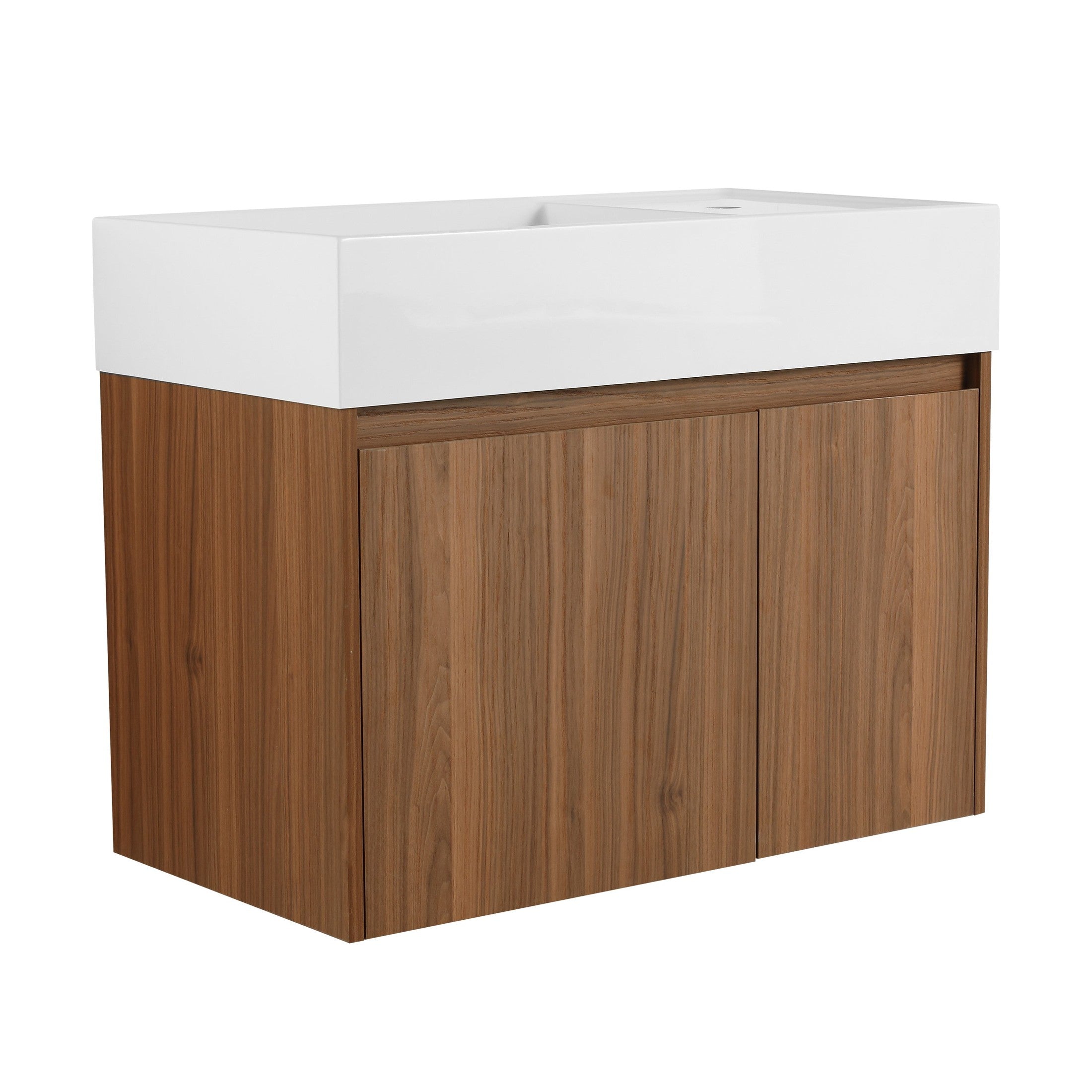 30 Inch Bathroom Cabinet With Sink,Soft Close Doors,Float Mounting Design, For Small Bathroom